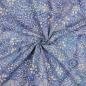 Preview: Baumwolle Batik einzigartig gefertigt Beige auf Lavendelblau